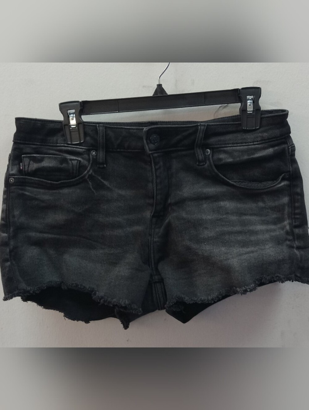 Vigoss Black Washed Denim Shorts Sz 29